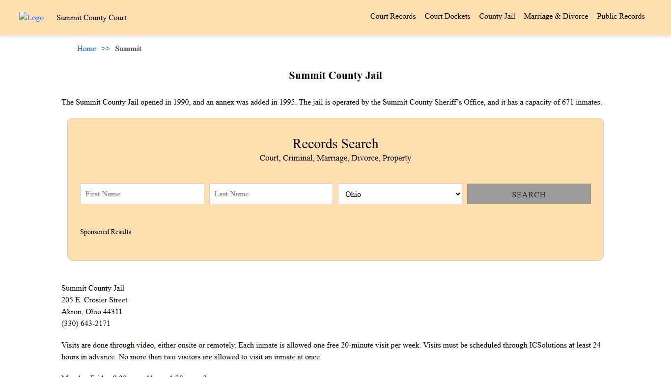 Summit County Jail | Summit County Court
